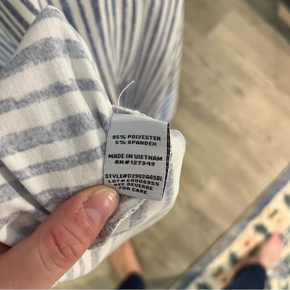 Flattering Striped Fit and Flare Stretch Maxi - Picture 11 of 11